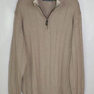 Mens Oscar De La Renta XL 1/4 Zip Pullover Sweater